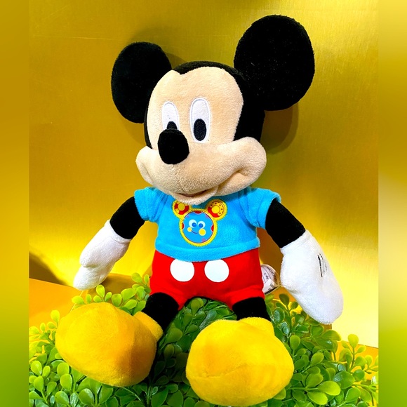 DISNEY MICKEY MOUSE CLUBHOUSE MICKEY TALKING & LIGHTS UP PLUSH 12” WORKS! - Picture 1 of 10